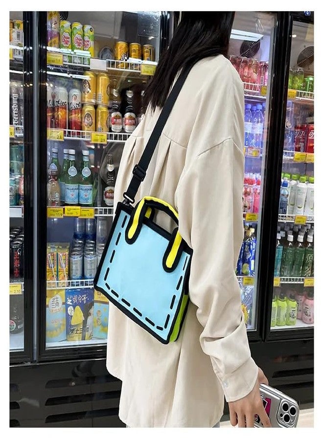 Koozy Up Koozy 2D Bags Animated Bag - 2D Shoulder Bag for Shopping - Stylish and Fun 2D Animated Design with Spacious Interior, Lightweight and Durable for Everyday Use, Travel, and Casual Outings - Image 3