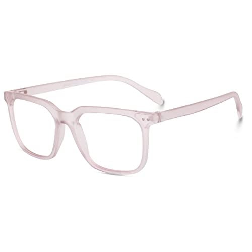 Creature Spectacles Frame Lightweight Specs With Zero Power|Medium (SUN-095-PNK) - Image 1