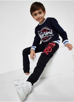 Boys Logo Printed Sweatshirt