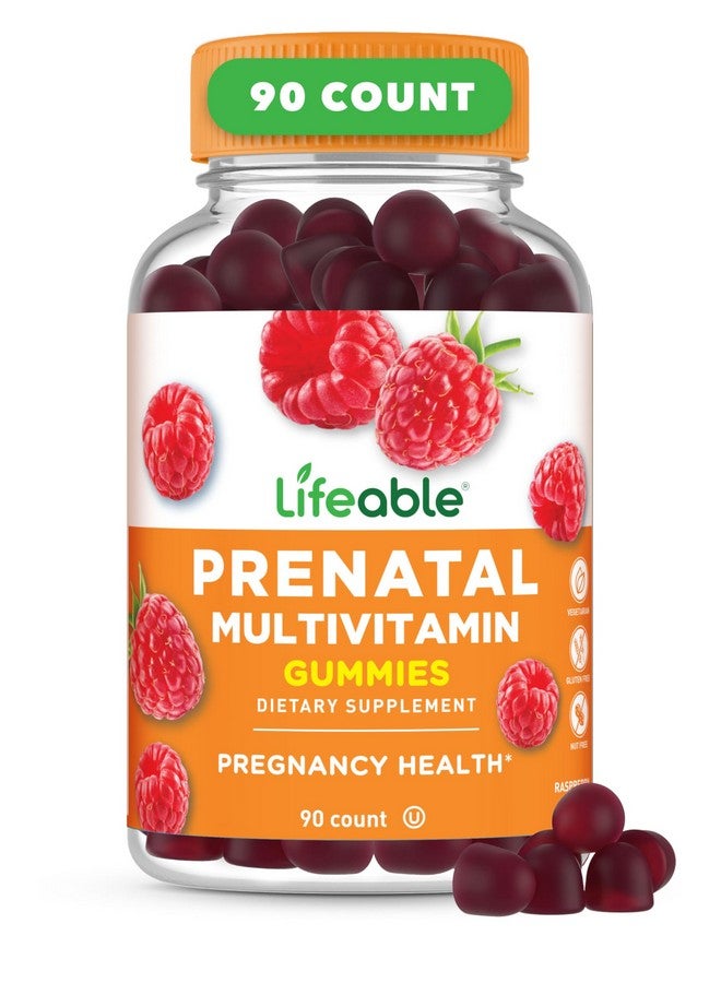 Lifeable Prenatal Multivitamin with Iron and Choline | Great Tasting prenatal Vitamins for Women | Vegetarian Non-GMO prenatal Gummies | 90 Gummies - Image 1