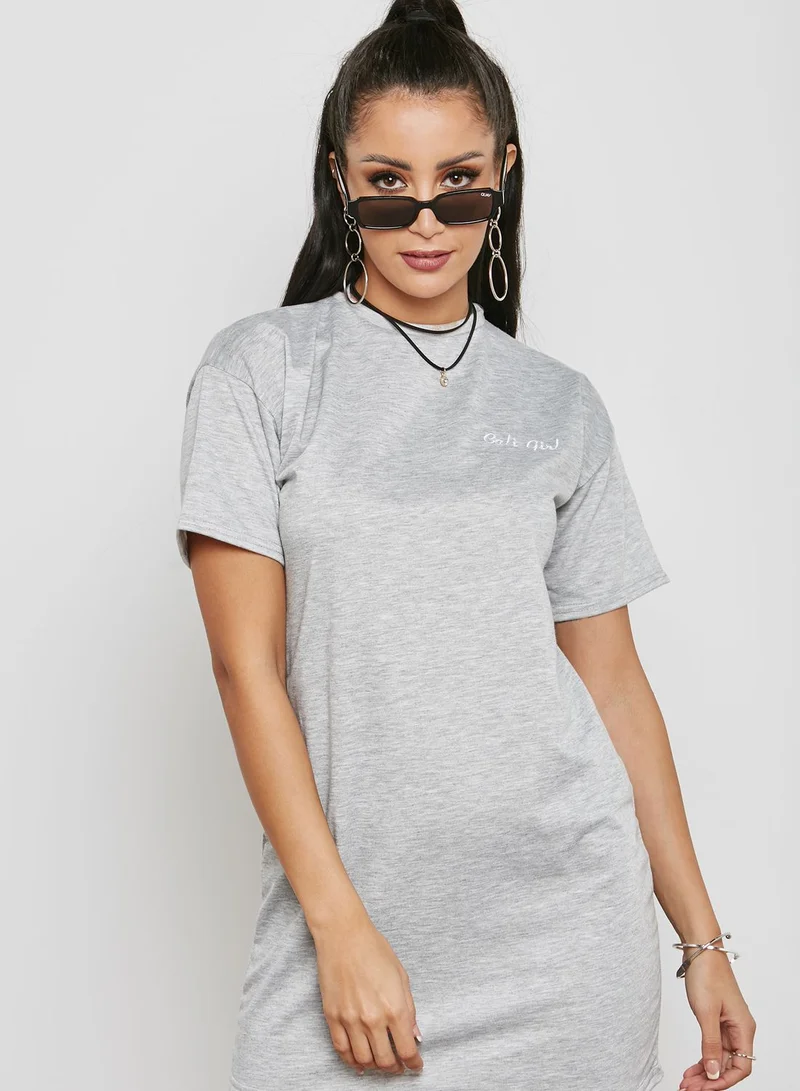 Missguided Cali Girl Oversized Tshirt Dress