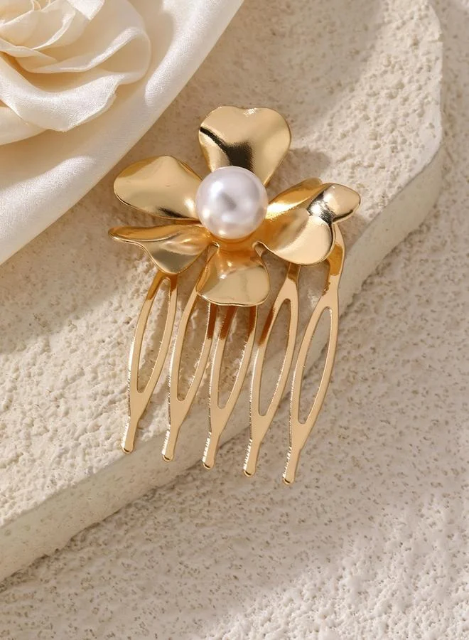 تايك تو Flower Embellished Hair Pin