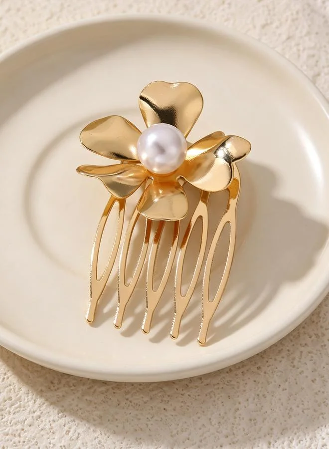 تايك تو Flower Embellished Hair Pin