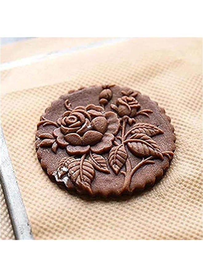 قوالب بسكويت خشبية محفورة للمطبخ وخبز الزنجبيل - Image 4