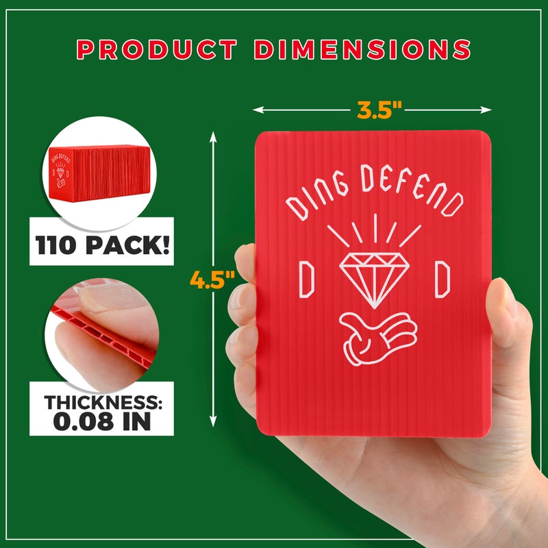Storage Standard 110 Pack Ding Defend Trading Card Mailing Protectors Hard Plastic Card Slab - Diamond Hands Guard Packaging Pads for Collectible Cards, Shipping Supplies & Hobby Supplies - 3.5 x 4.5 Inches - Image 4