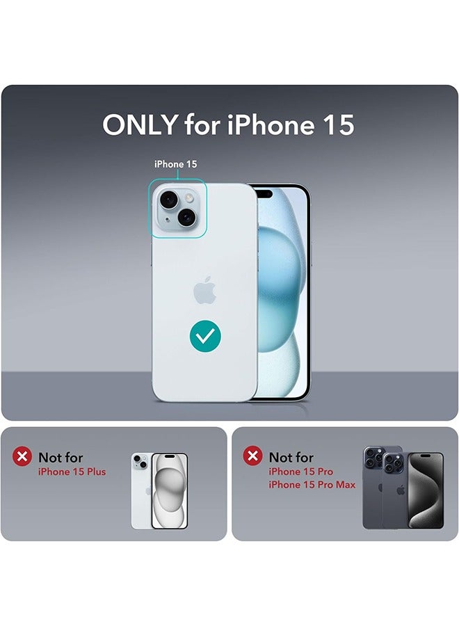 X-level Magnetic Case for iPhone 15 Compatible with MagSafe Wireless Charging, Shockproof Phone Bumper Cover Oil-Proof Non-Yellowing Anti-Scratch Clear Back  - Image 2