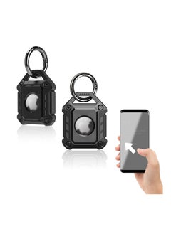 Y&D 2 Pack AirTag Holder for Apple Airtags, Smart Case Cover Protective Keyring Pendants TPU Fall Scratch-Resistant Airtags Tracker keys Luggage Bags Dog Cat Collar  - Image 1