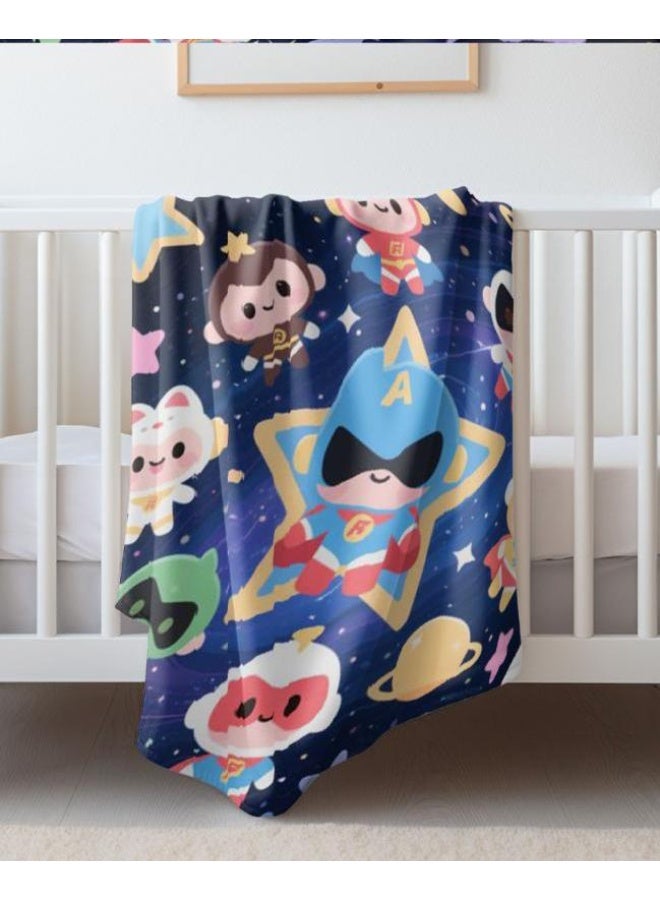 general Baby and children's cartoon flannel thin blanket (warm and comfortable, suitable for sleep, game use) 70cm*100cm - Image 4