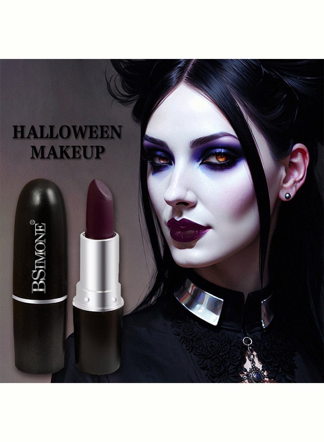BSIMONE Matte Lipstick, Highly Pigmented Long-Lasting Waterproof Non-Drying Velvet Lipstick, #16 Dark Purple - Image 5