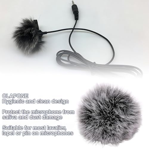 CLAPONE Microphone Wind Muff Windscreen for Lavalier Lapel Microphones – Outdoor Dead Cat Cover for Wind Noise Reduction – Compatible with Most Lapel Mics (Brown, 2 pcs 5mm -10 mm) - Image 5