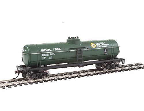 Walthers Trainline Tank CarReady to RunBritish Columbia Railway Green Yellow White Dogwood Logo 9311441 HO Scale Model Railroad Freight Model - Image 5