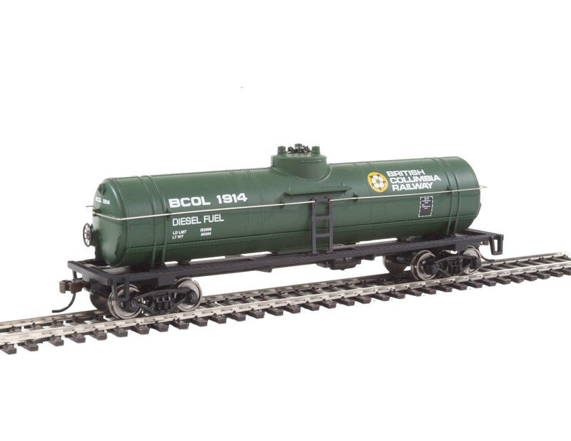 Walthers Trainline Tank CarReady to RunBritish Columbia Railway Green Yellow White Dogwood Logo 9311441 HO Scale Model Railroad Freight Model - Image 4