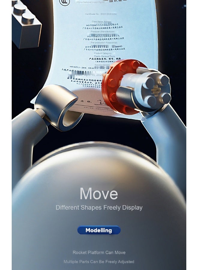 LELE Beginner Series- Rocket 69PCS Building Blocks Rocket for Boys Assembled Toy Form for Collection Willpower Architecture Christmas. - Image 3