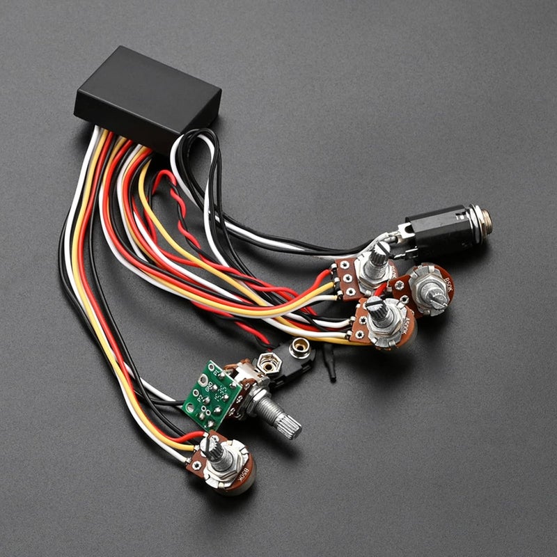 Recambios de circuito de preamplificador de bajo eléctrico activo y pasivo de 3 bandas para pastilla de bajo activo, circuito de preamplificador de guitarra con circuito de preamplificador activo de 3 bandas - Image 2