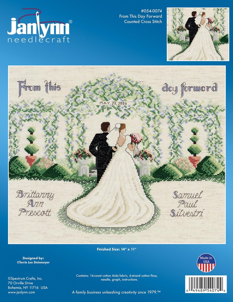 Janlynn Corp. Counted Cross Stitch Kit, from This Day Forward - Image 2