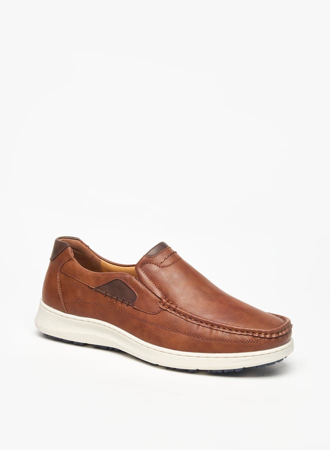 LBL by Shoexpress Stitch Detail Slip-On Loafers  - Image 1