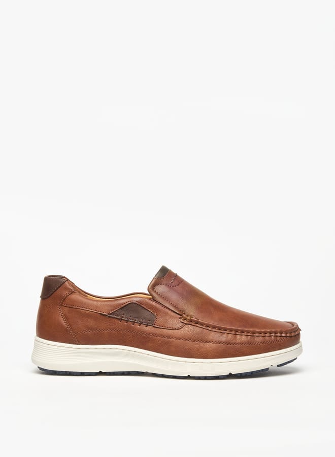 LBL by Shoexpress Stitch Detail Slip-On Loafers  - Image 3