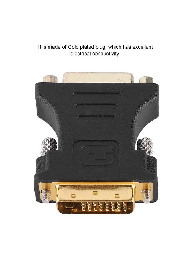 Thoraya Metal DVI-D 24+1 Pin Male to DVI-I24+5 Pin Female Adapter DVI Video Adapter  - Image 2