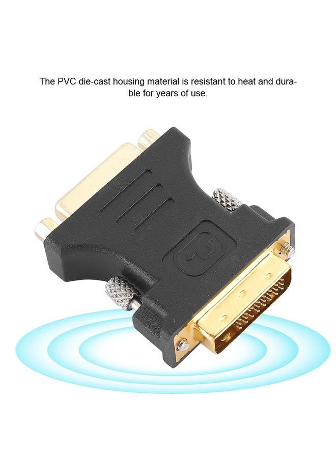 Thoraya Metal DVI-D 24+1 Pin Male to DVI-I24+5 Pin Female Adapter DVI Video Adapter  - Image 3