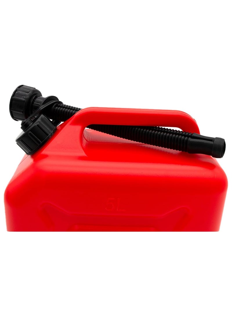 Duravel Jerry Can - 5 Litre- Fuel Can Container for Oil Petrol petrol can, fuel can for Offroad vehicles - patrol gallon for Motorcycle SUV ATV Most Cars - Image 5