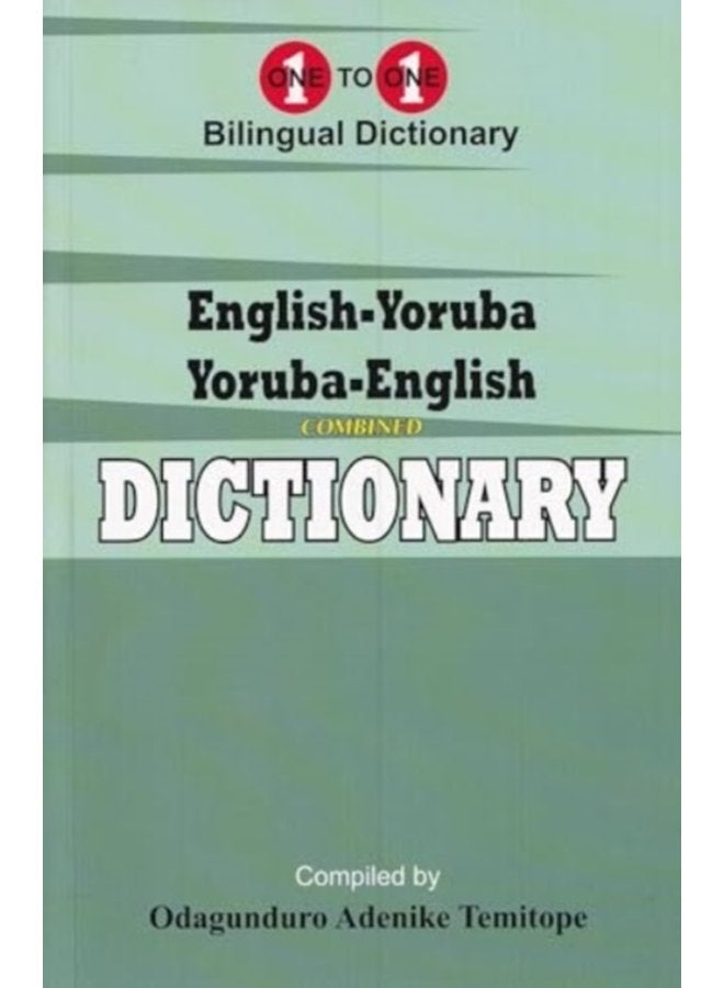 English Yoruba Yoruba English One to One Dictionary - Paperback