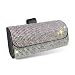 Ferianl Bling Sunglasses Holder for Car Sun Visor Rhinestone Auto Eyeglasses Mount Clip Organizer Leather Sunvisor Sunglasses Storage Case Universal Glasses Holder Clips for SUV Sedan Van AB - Image 2