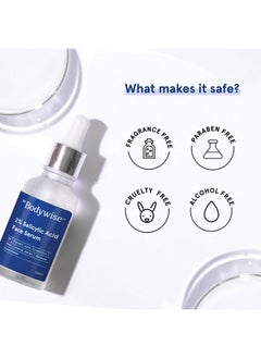 Be Bodywise Bodywise 2% Salicylic Acid Face Serum for Women | Helps to Reduce Acne, Blackheads, Whiteheads | 2% Salicylic Acid and 0.5% Niacinamide for All Skin, 30ml  - Image 5