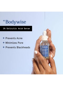 Be Bodywise Bodywise 2% Salicylic Acid Face Serum for Women | Helps to Reduce Acne, Blackheads, Whiteheads | 2% Salicylic Acid and 0.5% Niacinamide for All Skin, 30ml  - Image 2