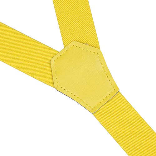 Action Ward Kids Suspenders Bowtie Set - Adjustable Suspender Set for Children Boys Girls (Yellow) - Image 4