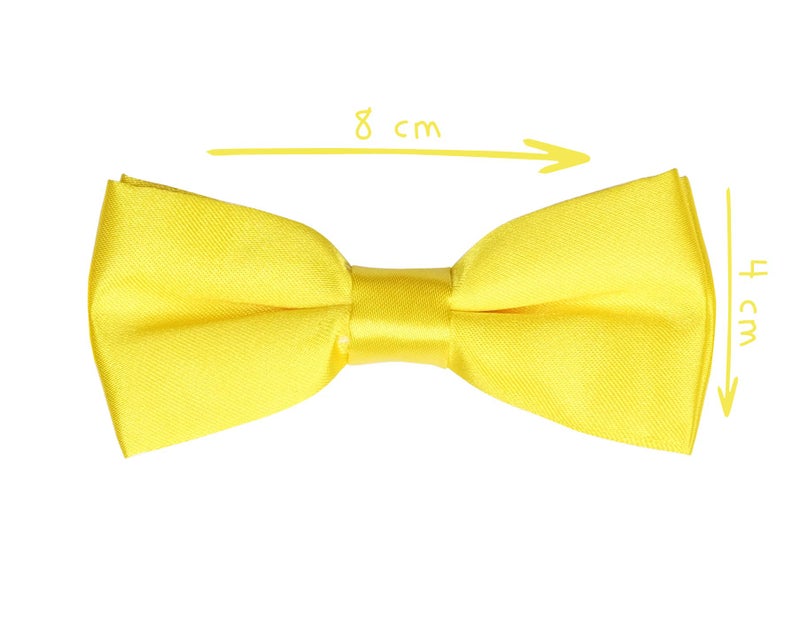 Action Ward Kids Suspenders Bowtie Set - Adjustable Suspender Set for Children Boys Girls (Yellow) - Image 2