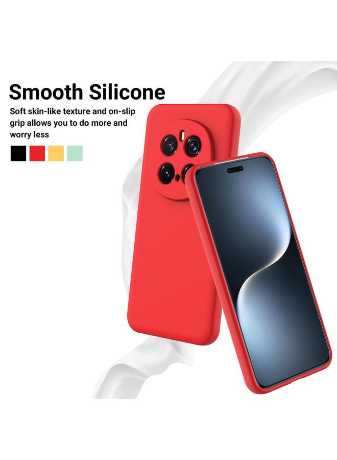 S-TOP Case For Honor Magic7 Pro Pure Color Liquid Silicone Shockproof Phone Case - Image 3