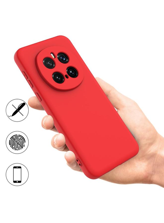 S-TOP Case For Honor Magic7 Pro Pure Color Liquid Silicone Shockproof Phone Case - Image 2