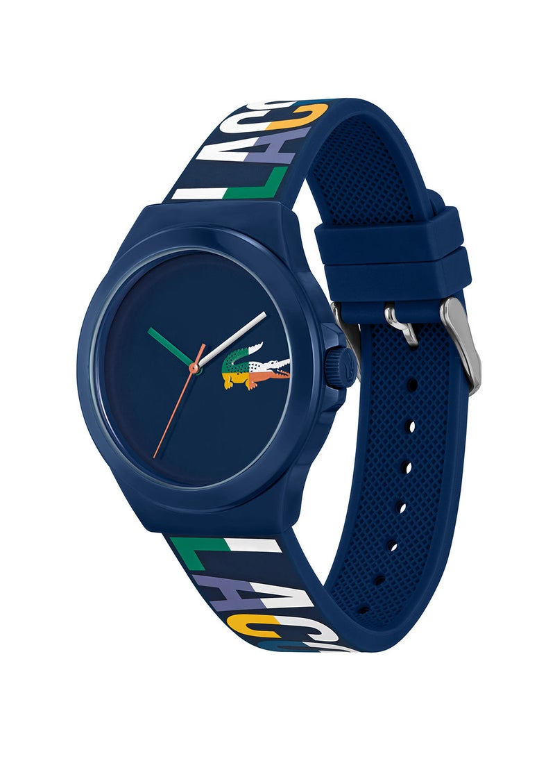 LACOSTE - ساعة لاكوست نيوكروك للرجال بمينا ازرق، ساعة سيليكون متعددة الالوان - 2011184 - Image 1