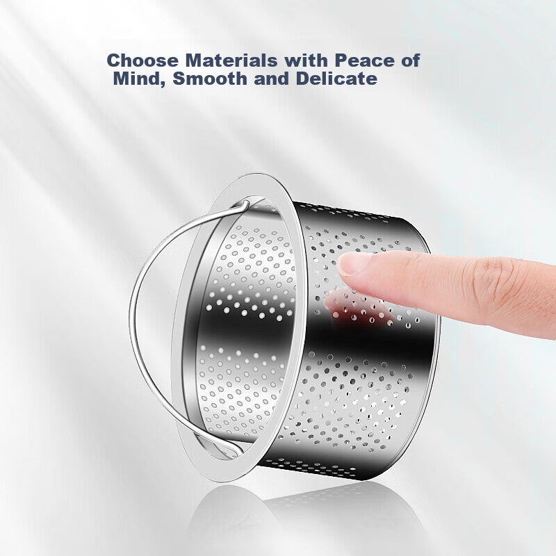 BJ Stainless Steel Kitchen Sink Strainer, Drain Filter, Vegetable Washing Basin, Dishwashing Sink Mesh (Small Basket) - Image 3