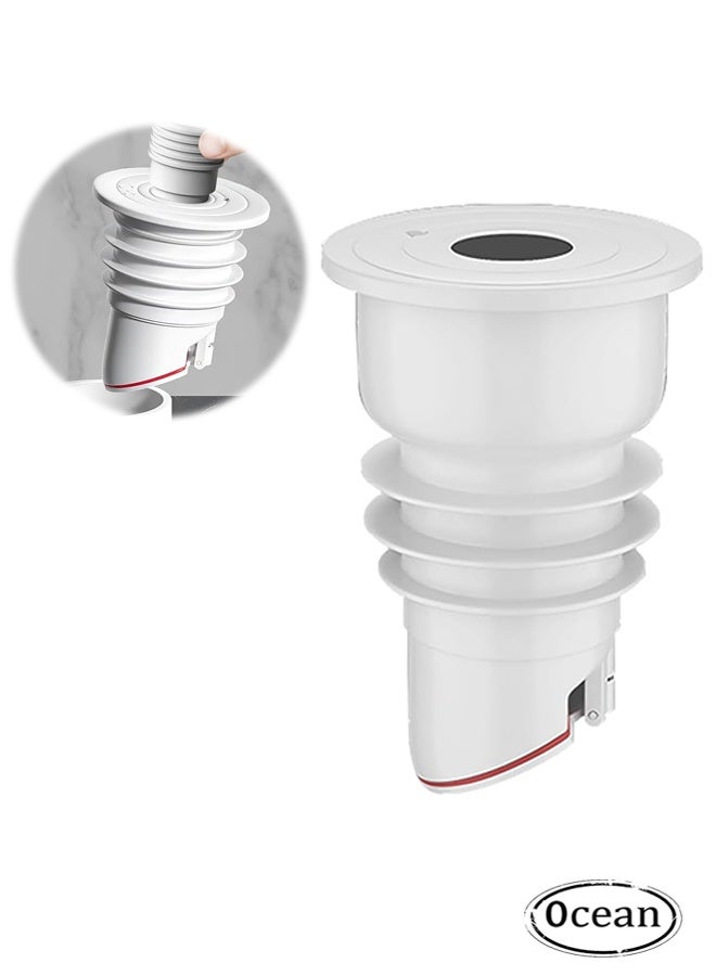 JS Washing Machine Drain Hose Seal, Anti-Odor Floor Drain Plug, Sewer Pipe Seal Ring Sealing Cover, Floor Drain Backflow Preventer, Silicone Anti-Odor Floor Drain Sewer Deodorant Cover - Image 1