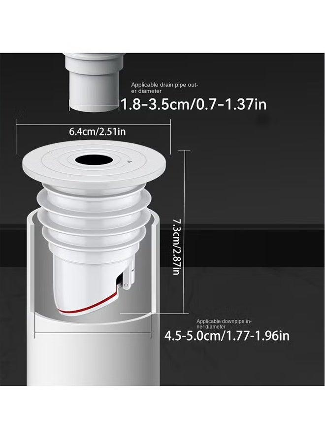 JS Washing Machine Drain Hose Seal, Anti-Odor Floor Drain Plug, Sewer Pipe Seal Ring Sealing Cover, Floor Drain Backflow Preventer, Silicone Anti-Odor Floor Drain Sewer Deodorant Cover - Image 4