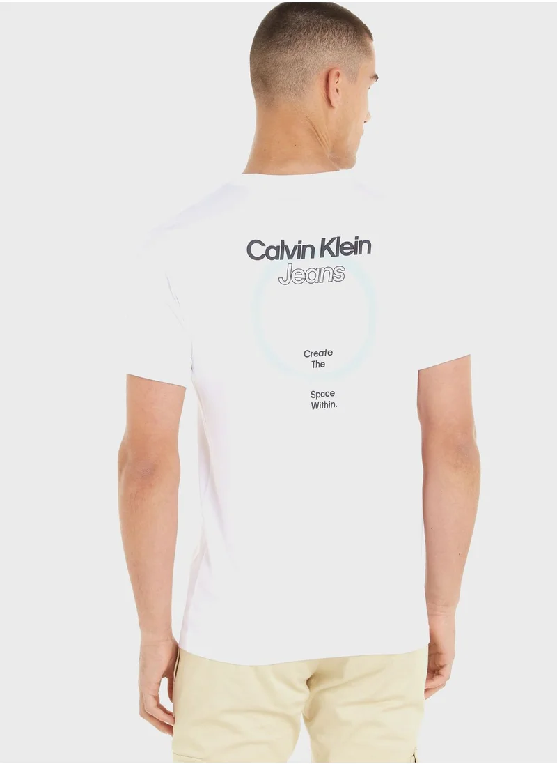 Calvin Klein Jeans Logo Crew Neck T-Shirt