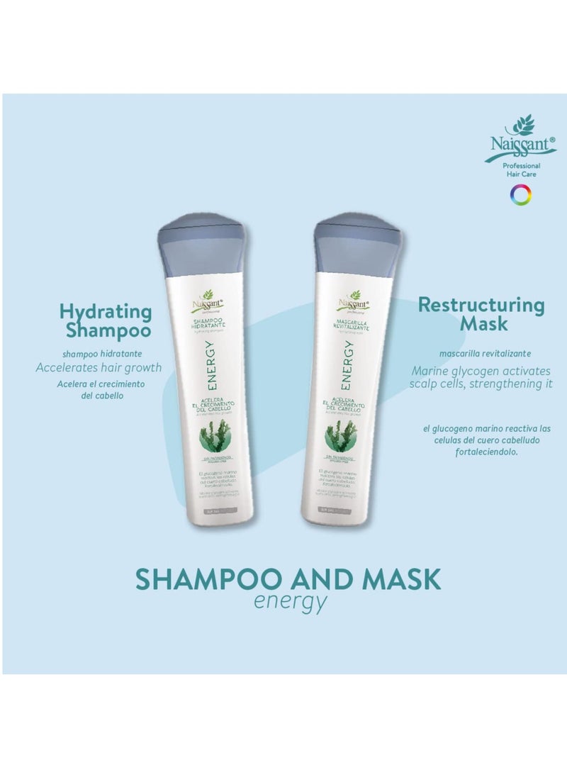 Naissant Naissant Energy Set Treatment and Shampoo | Hair Growth Accelerator and Strengthener for Color Treated Hair | Enriched with Marine Glycogen & Natural Extracts to Prevent Hair Loss (10.1 Fl Oz)  - Image 3