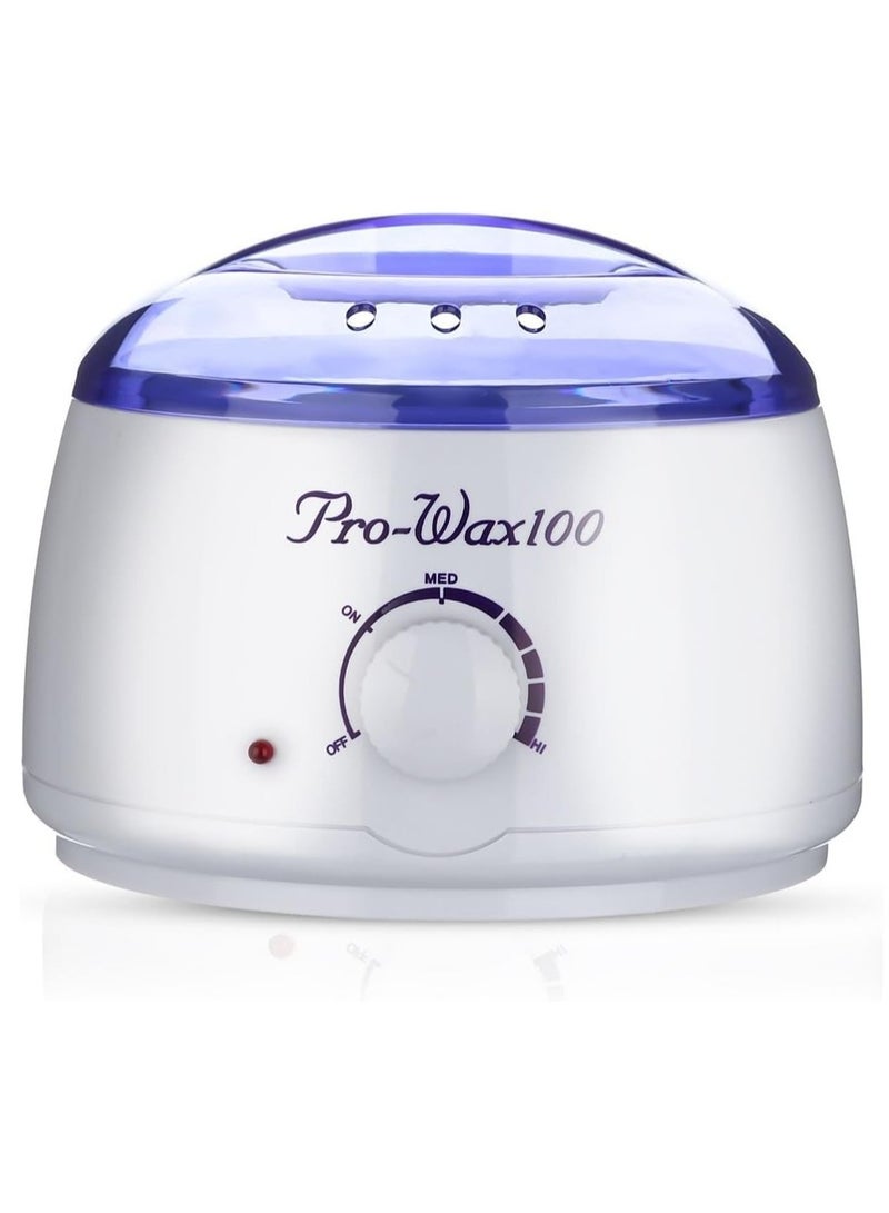 Prowax 100 Wax Heater Purple/White, Hair Removal Wax Heater 100W 500ml - Image 1
