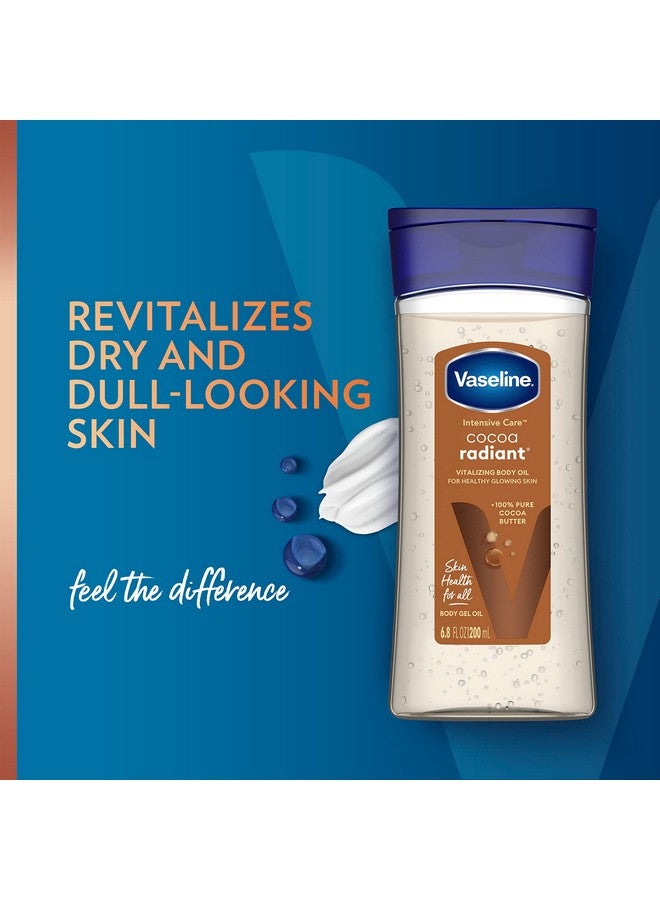 فازلين للعناية المركزة بخلاصة الكاكاو لبشرة متوهجة، 3 قطع، جل زيت للجسم، زيت للجسم مصنوع من زبدة الكاكاو النقية بنسبة 100% + زيوت مغذية، 6.8 أونصة - Image 5