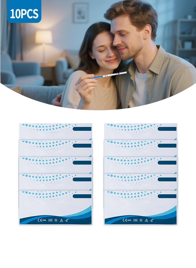 BEIRUI 10pcs Ovulation Test Strips - Fertility Prediction Kit with Accurate Ovulation Detection, Easy-to-Use LH Hormone Tracking for Pregnancy Planning. - Image 1