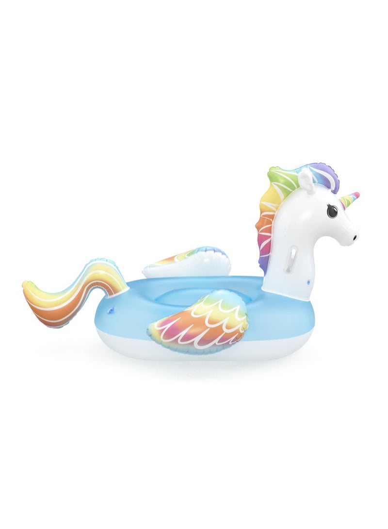بست واي عوامة يونيكورن قابلة للنفخ للأطفال بمقابض، 155×119 سم - Image 4