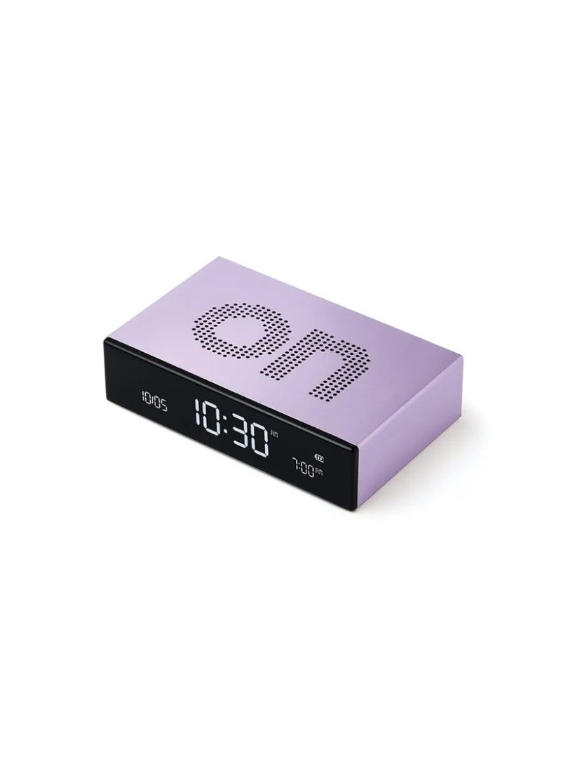 LEXON Flip Premium Reversible Rechargeable Alarm Clock With LCD Screen - Image 2