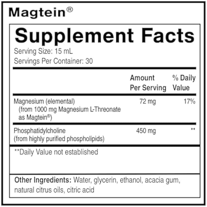 Quicksilver Scientific Liposomal Magtein - Magnesium Supplement for Brain Function Support - Stress, Sleep & Memory Support - Gluten-Free, Sugar-Free & Vegan - 15.2 fl oz (30 Servings) - Image 2