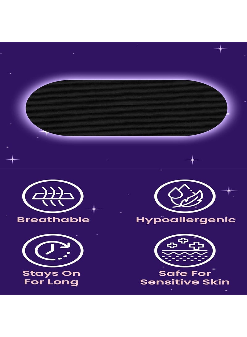 60 عبوة من رقعة شريط النوم، شريط قابل للتنفس مضاد للحساسية، رقعة فم مغلق، رقعة تنفس، شريط مسام دقيقة، إزالة بدون ألم، خالية من اللاتكس ولطيفة على البشرة، درجة طبية لا تسبب تهيجًا - Image 4