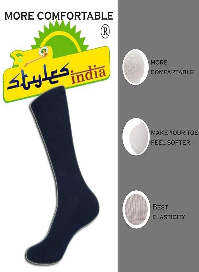 جوارب نسائية من ستايلز إنديا | جوارب قطنية خفيفة الوزن طويلة مناسبة للارتداء اليومي والعمل | عبوة من 3 قطع - Image 2