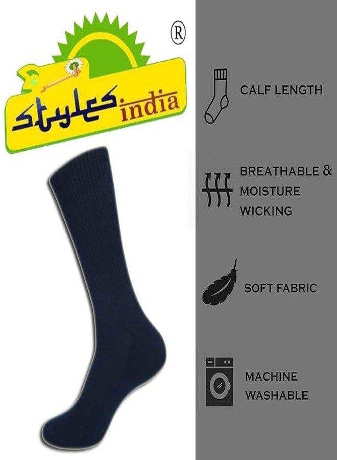 جوارب نسائية من ستايلز إنديا | جوارب قطنية خفيفة الوزن طويلة مناسبة للارتداء اليومي والعمل | عبوة من 3 قطع - Image 4
