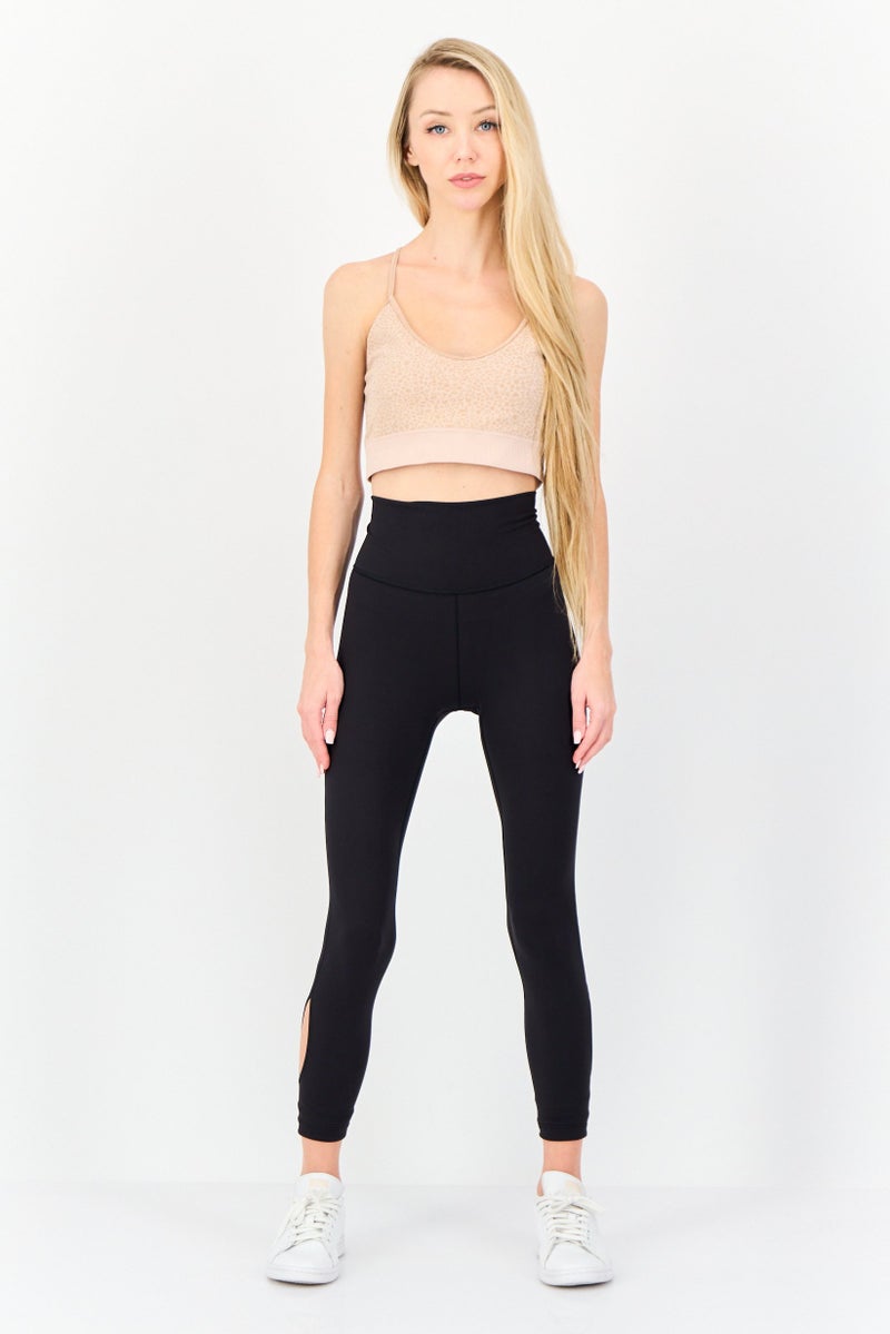 Adidas Women Tight Fit Solid 7/8 Training Tights, Black  - Image 2
