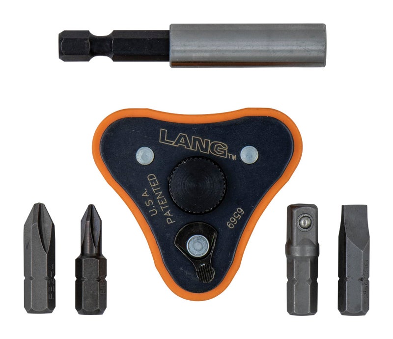 Lang Tools 5222 6-Piece Finger Ratchet Bit Driver , Black - Image 5