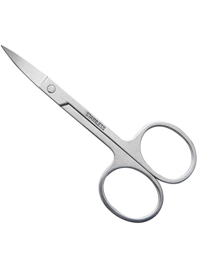 أليس مقص أظافر بحافة مسننة دقيقة من جانب واحد، من فولاذ مقاوم للصدأ، مقص أظافر القدم مع سطح قطع حاد ومنحن قليلًا لقص الأظافر، رائع للمانيكير والباديكير، بمقاس 9.5 ار - Image 2